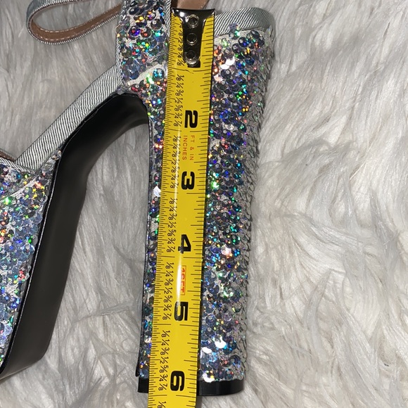 Shelly’s London • Goldie Platform Iridescent Sequin Sandals - Picture 11 of 13